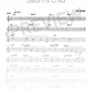 Joe Locke - Saturn's Child sheet music